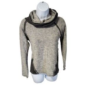 Kuhl Nova Pullover 4213 Women's Cowl Neck Sweater Grey Size S Long Sleeve, EUC